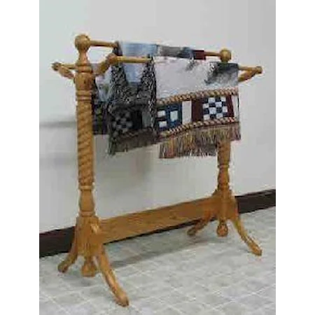 Rope Twist Quilt Rack